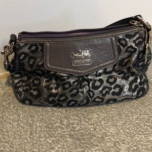 Cheetah sparkle coach purse